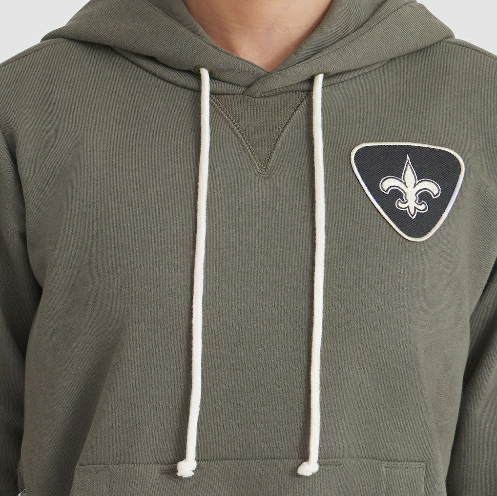 New Orleans Saints Women's 2025 Salute to Service Sideline Standard Issue Dri-FIT Hoodie Olive | Nike for Sale