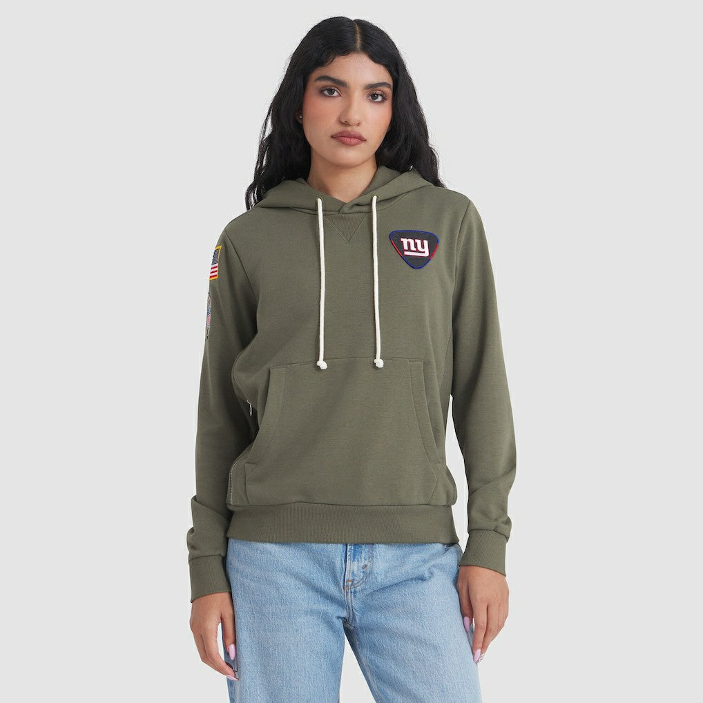 New York Giants Women's 2025 Salute to Service Sideline Standard Issue Dri-FIT Hoodie Olive | Nike for Sale