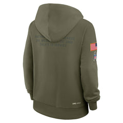 Dallas Cowboys Women's 2025 Salute to Service Sideline Standard Issue Dri-FIT Hoodie Olive | Nike for Sale