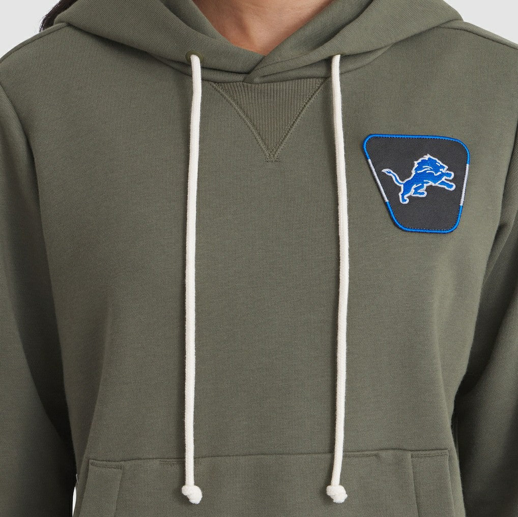 Detroit Lions Women's 2025 Salute to Service Sideline Standard Issue Dri-FIT Hoodie Olive | Nike for Sale