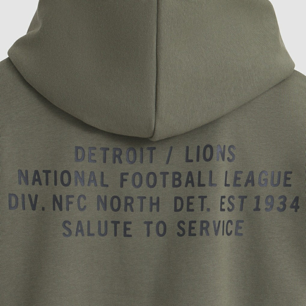 Detroit Lions Women's 2025 Salute to Service Sideline Standard Issue Dri-FIT Hoodie Olive | Nike for Sale