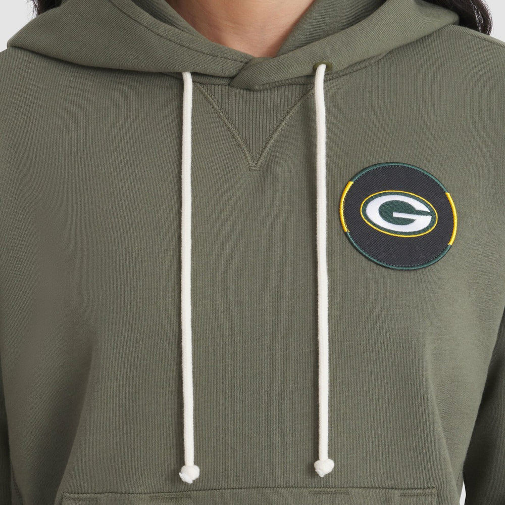 Green Bay Packers Women's 2025 Salute to Service Sideline Standard Issue Dri-FIT Hoodie Olive | Nike for Sale