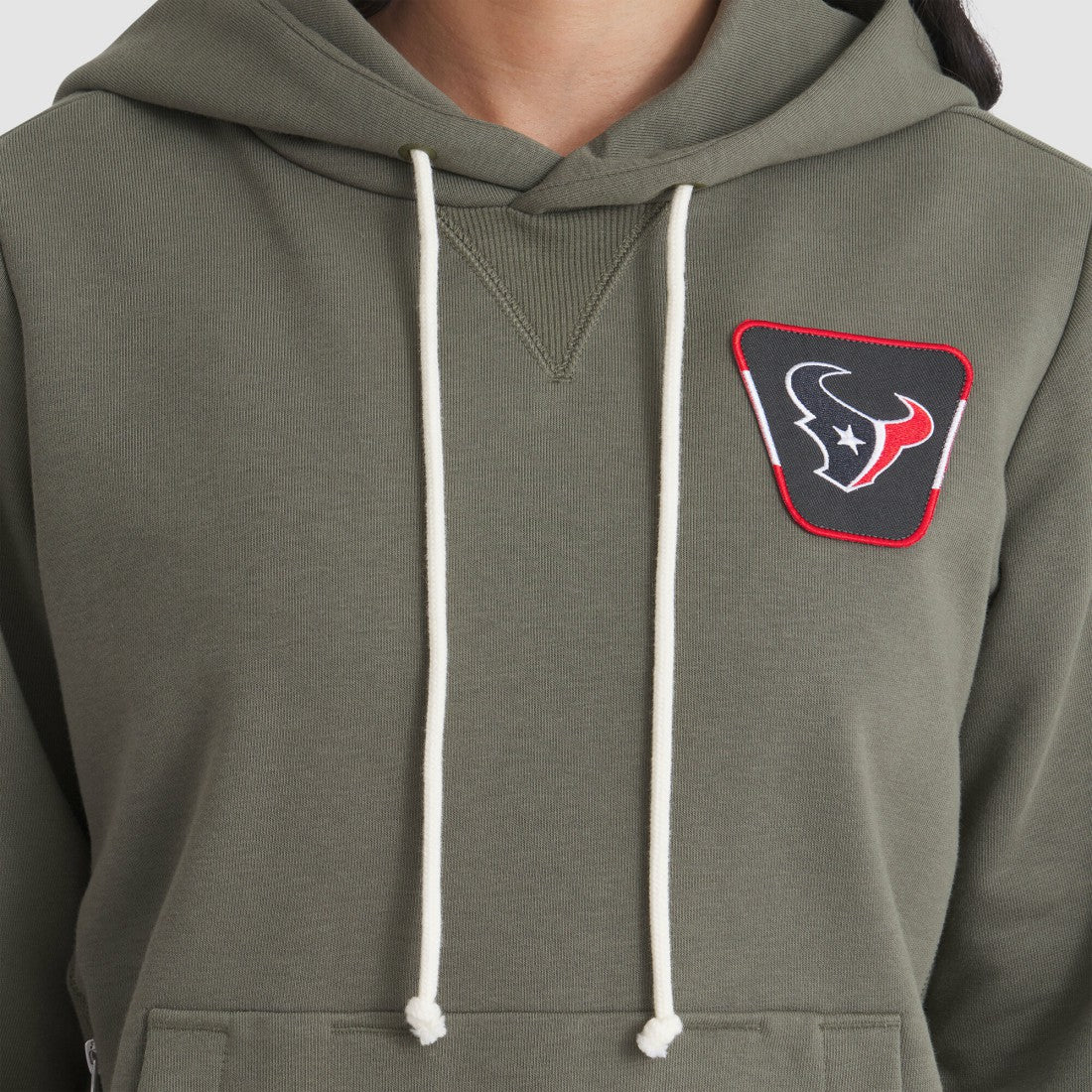 Houston Texans Women's 2025 Salute to Service Sideline Standard Issue Dri-FIT Hoodie Olive | Nike for Sale