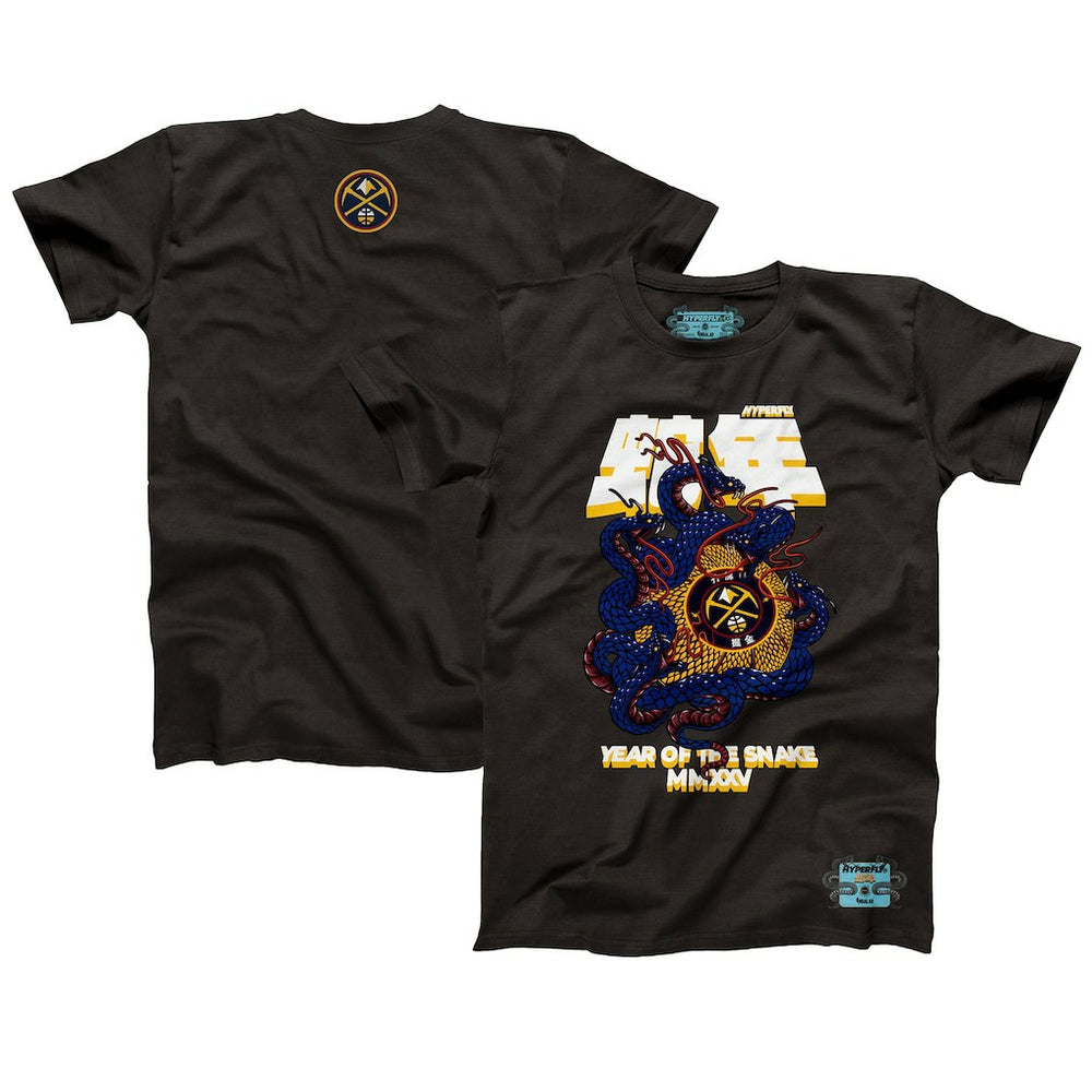 Denver Nuggets NBALab x Hyperfly Unisex Year of the Snake Lunar New Year Collection T-Shirt Heather Black - NBA