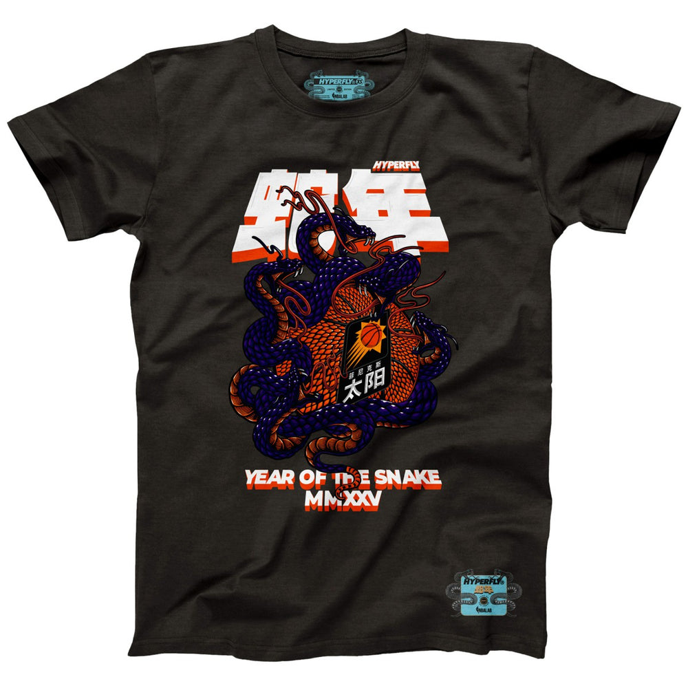 Phoenix Suns NBALab x Hyperfly Unisex Year of the Snake Lunar New Year Collection T-Shirt Heather Black - NBA