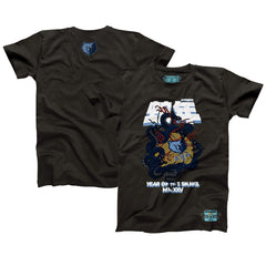 Memphis Grizzlies NBALab x Hyperfly Unisex Year of the Snake Lunar New Year Collection T-Shirt Heather Black - NBA