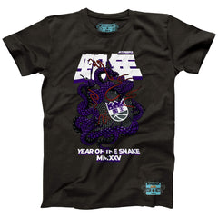 Sacramento Kings NBALab x Hyperfly Unisex Year of the Snake Lunar New Year Collection T-Shirt Heather Black - NBA