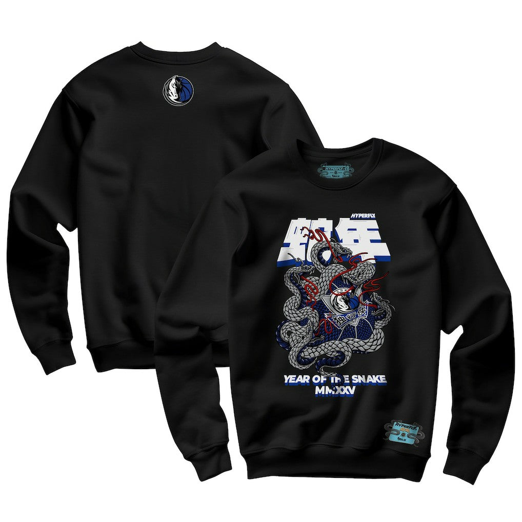 Dallas Mavericks NBALab x Hyperfly Unisex Year of the Snake Lunar New Year Collection Sweatshirt Black - NBA