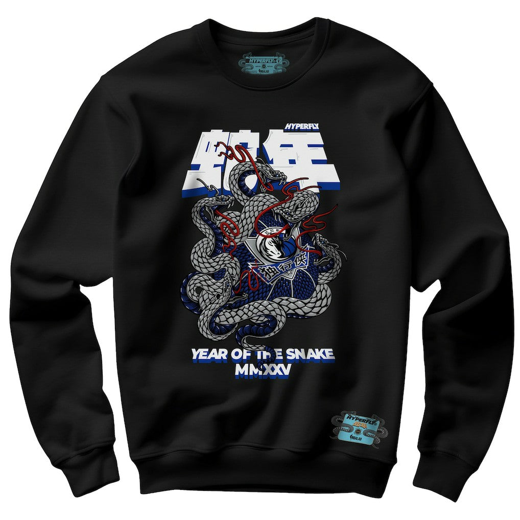 Dallas Mavericks NBALab x Hyperfly Unisex Year of the Snake Lunar New Year Collection Sweatshirt Black - NBA