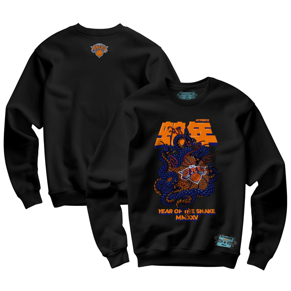 New York Knicks NBALab x Hyperfly Unisex Year of the Snake Lunar New Year Collection Sweatshirt Black - NBA
