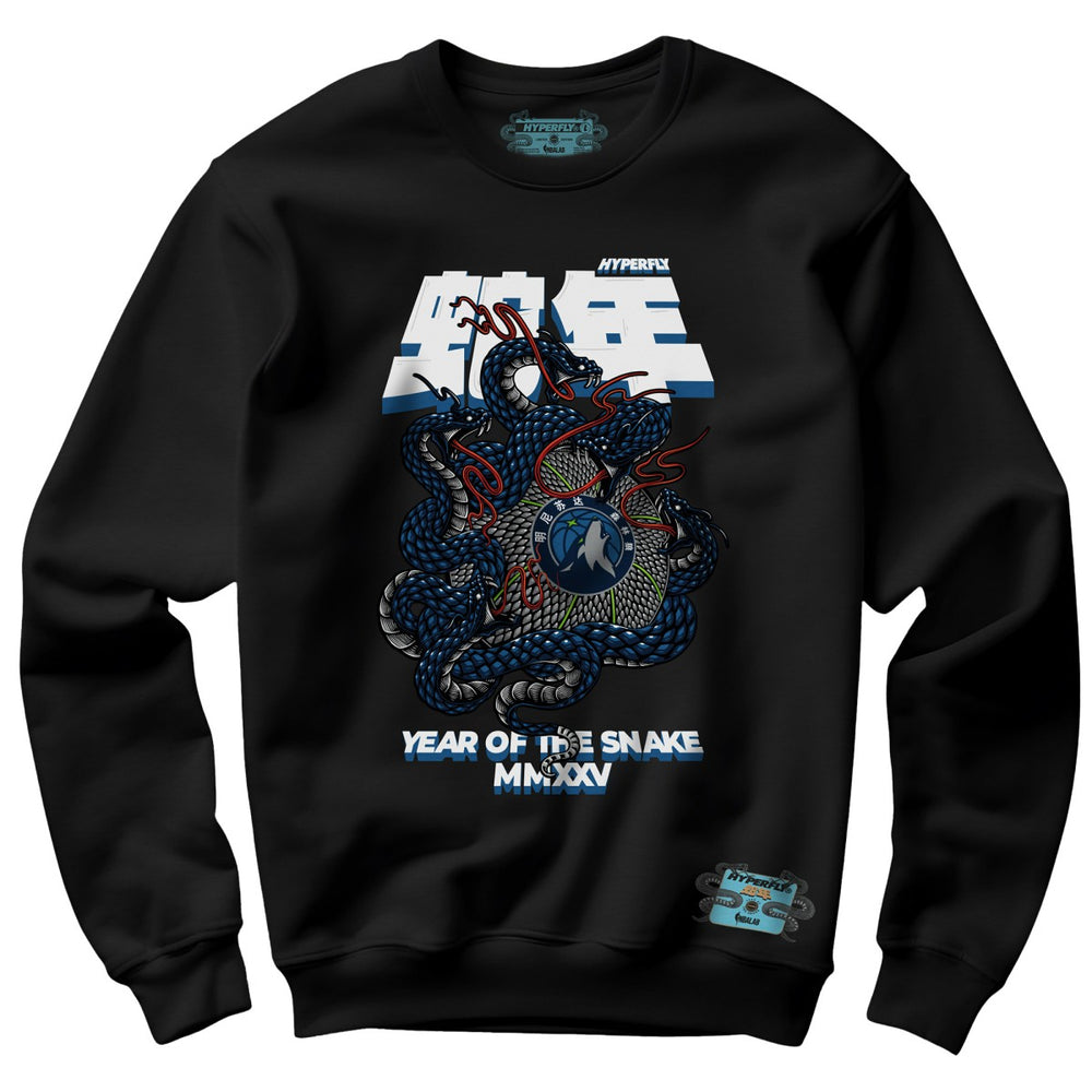 Minnesota Timberwolves NBALab x Hyperfly Unisex Year of the Snake Lunar New Year Collection Sweatshirt Black - NBA