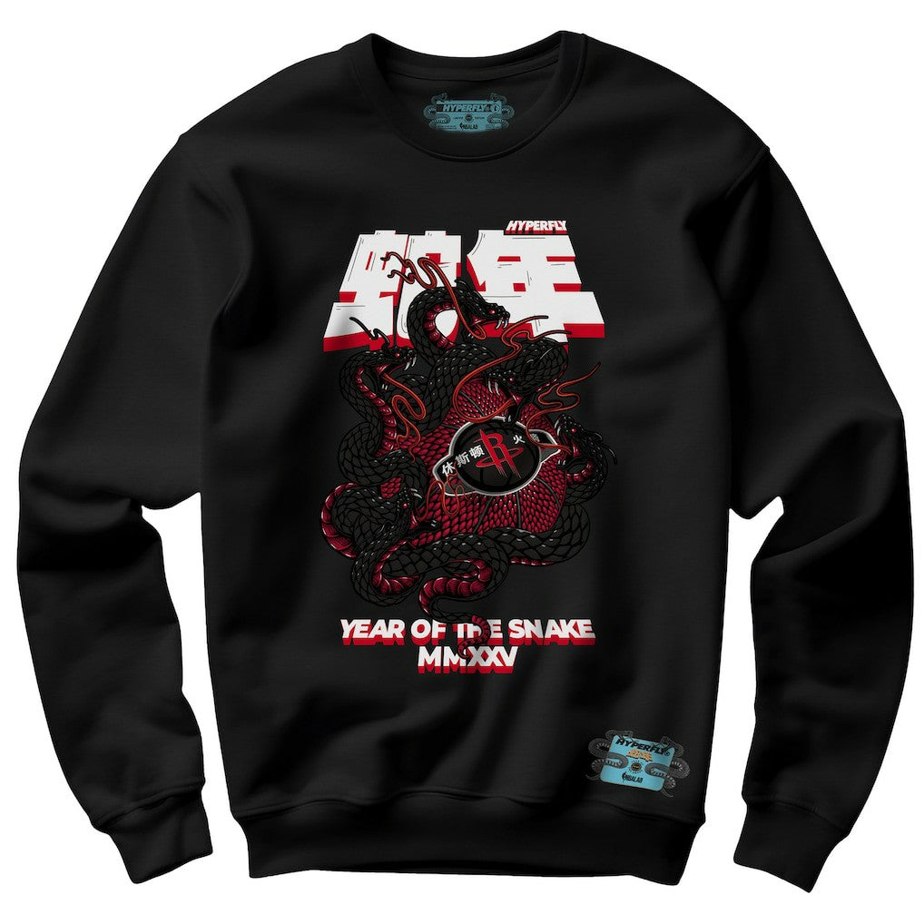 Houston Rockets NBALab x Hyperfly Unisex Year of the Snake Lunar New Year Collection Sweatshirt Black - NBA