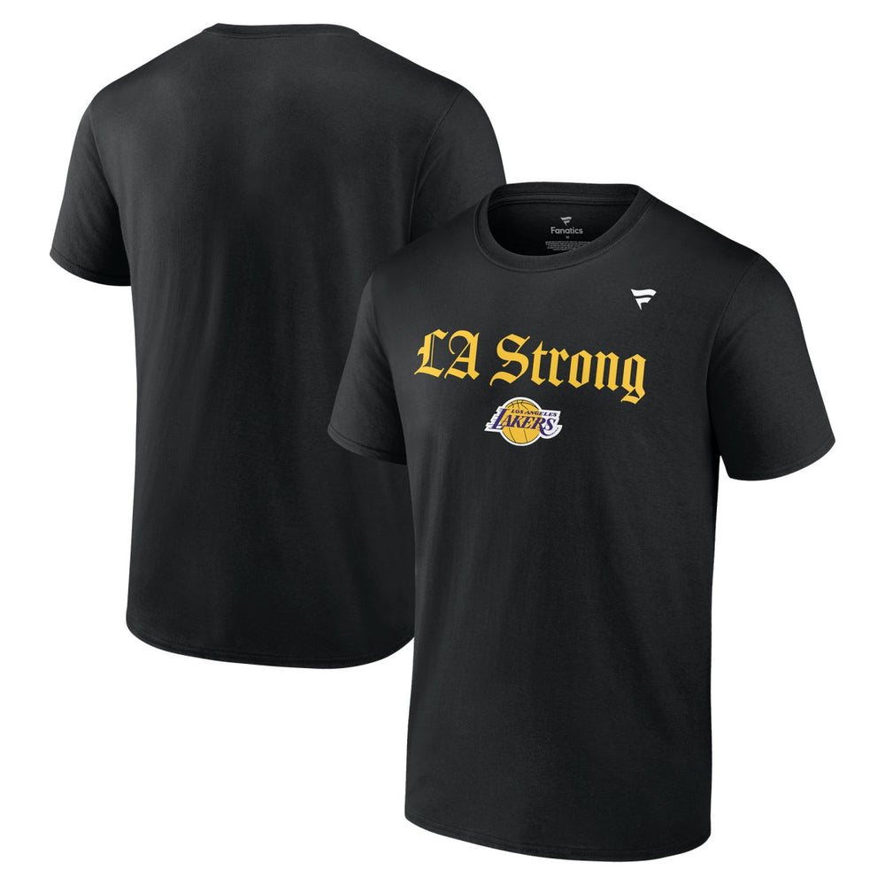Los Angeles Lakers Unisex LA Strong T-Shirt Black - NBA