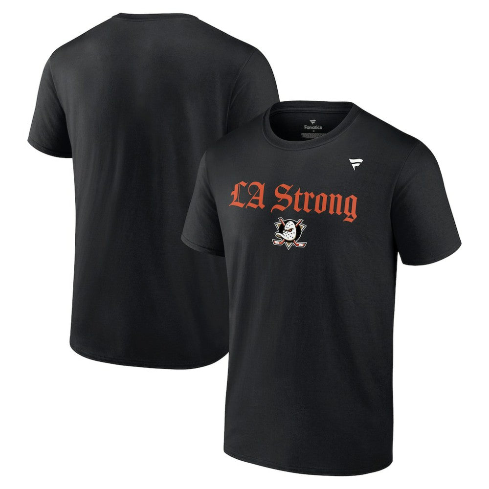 Anaheim Ducks Fanatics Unisex LA Strong T-Shirt - Black - NHL