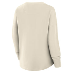 Pittsburgh Penguins Fanatics Women's Oversized Vintage Slice Pullover Sweatshirt - Cream - NHL