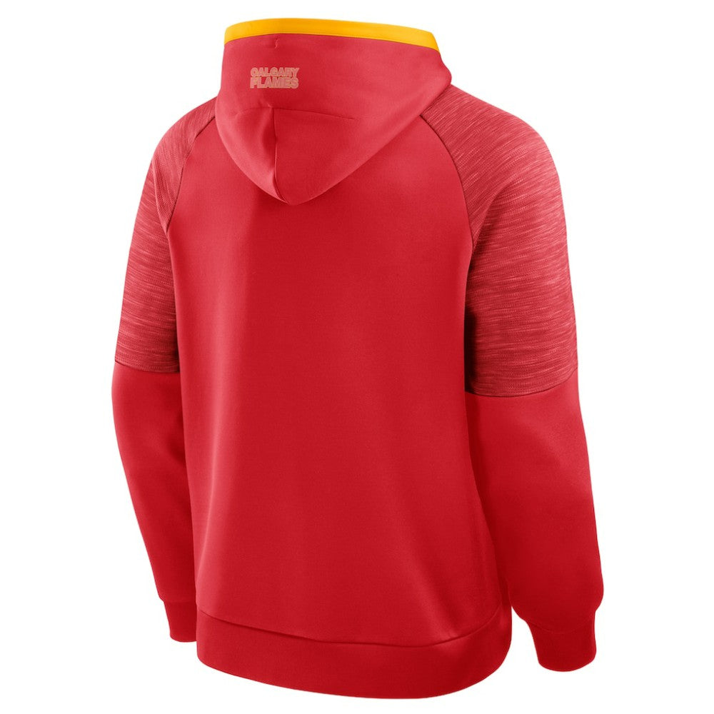 Calgary Flames Fanatics Goaltender Defender Pullover Hoodie - Red - NHL
