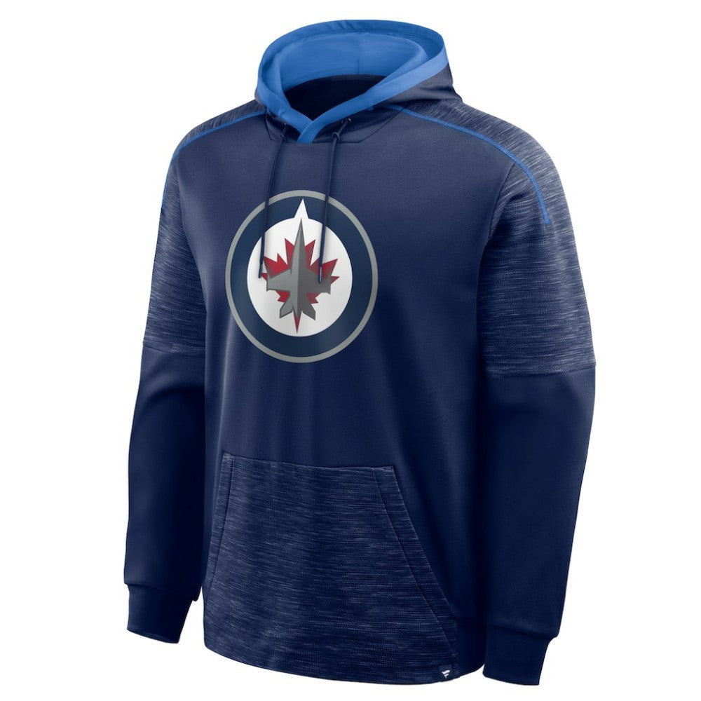 Winnipeg Jets Fanatics Goaltender Defender Pullover Hoodie - Navy - NHL