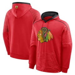 Chicago Blackhawks Fanatics Goaltender Defender Pullover Hoodie - Red - NHL