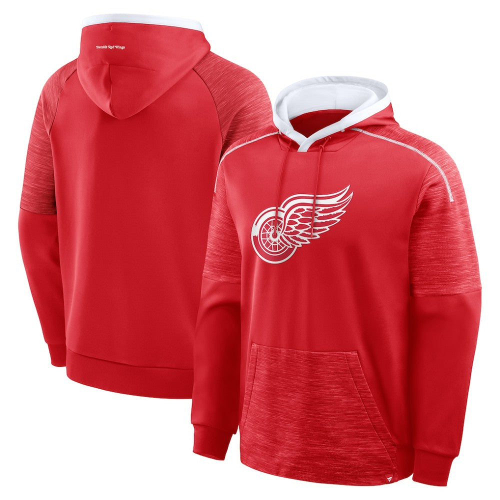 Detroit Red Wings Fanatics Goaltender Defender Pullover Hoodie - Red - NHL