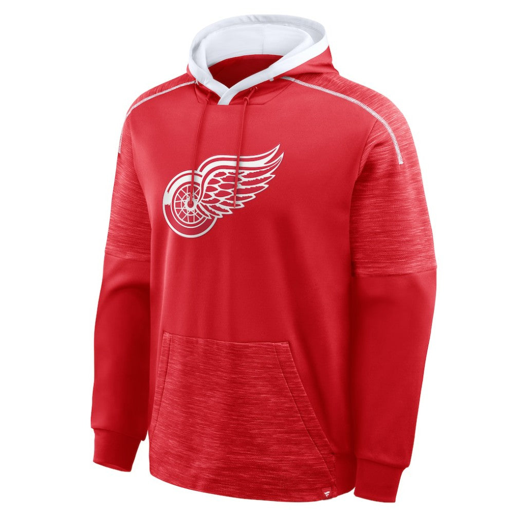 Detroit Red Wings Fanatics Goaltender Defender Pullover Hoodie - Red - NHL