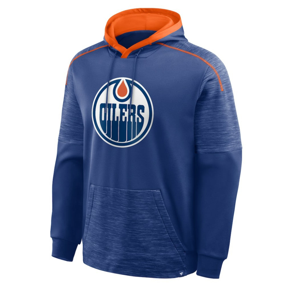Edmonton Oilers Fanatics Goaltender Defender Pullover Hoodie - Royal - NHL