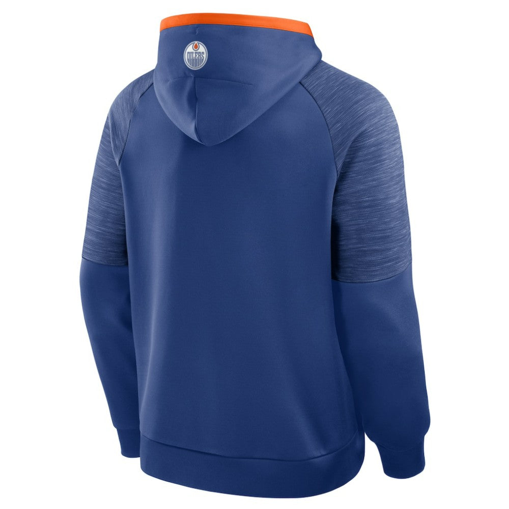 Edmonton Oilers Fanatics Goaltender Defender Pullover Hoodie - Royal - NHL