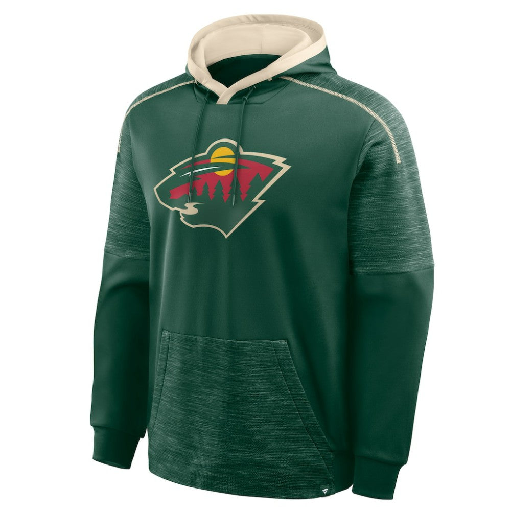Minnesota Wild Fanatics Goaltender Defender Pullover Hoodie - Green - NHL