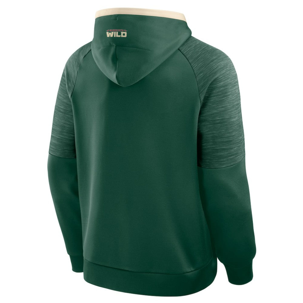 Minnesota Wild Fanatics Goaltender Defender Pullover Hoodie - Green - NHL
