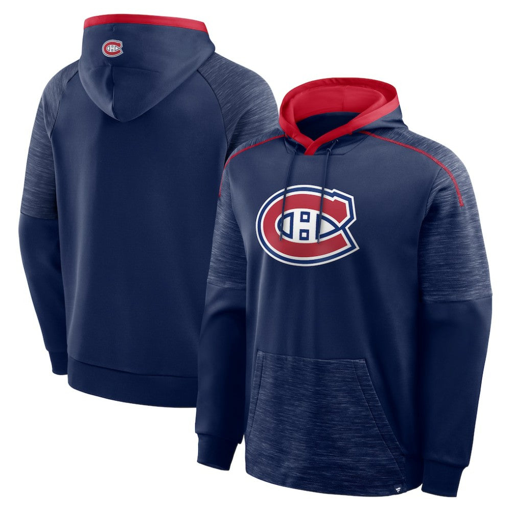 Montreal Canadiens Fanatics Goaltender Defender Pullover Hoodie - Navy - NHL