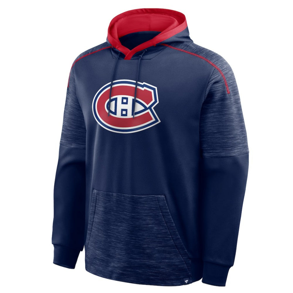 Montreal Canadiens Fanatics Goaltender Defender Pullover Hoodie - Navy - NHL
