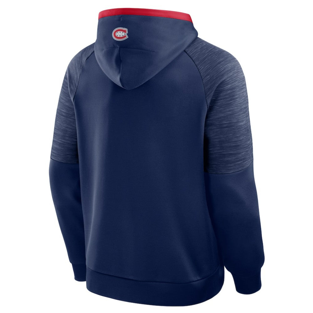 Montreal Canadiens Fanatics Goaltender Defender Pullover Hoodie - Navy - NHL