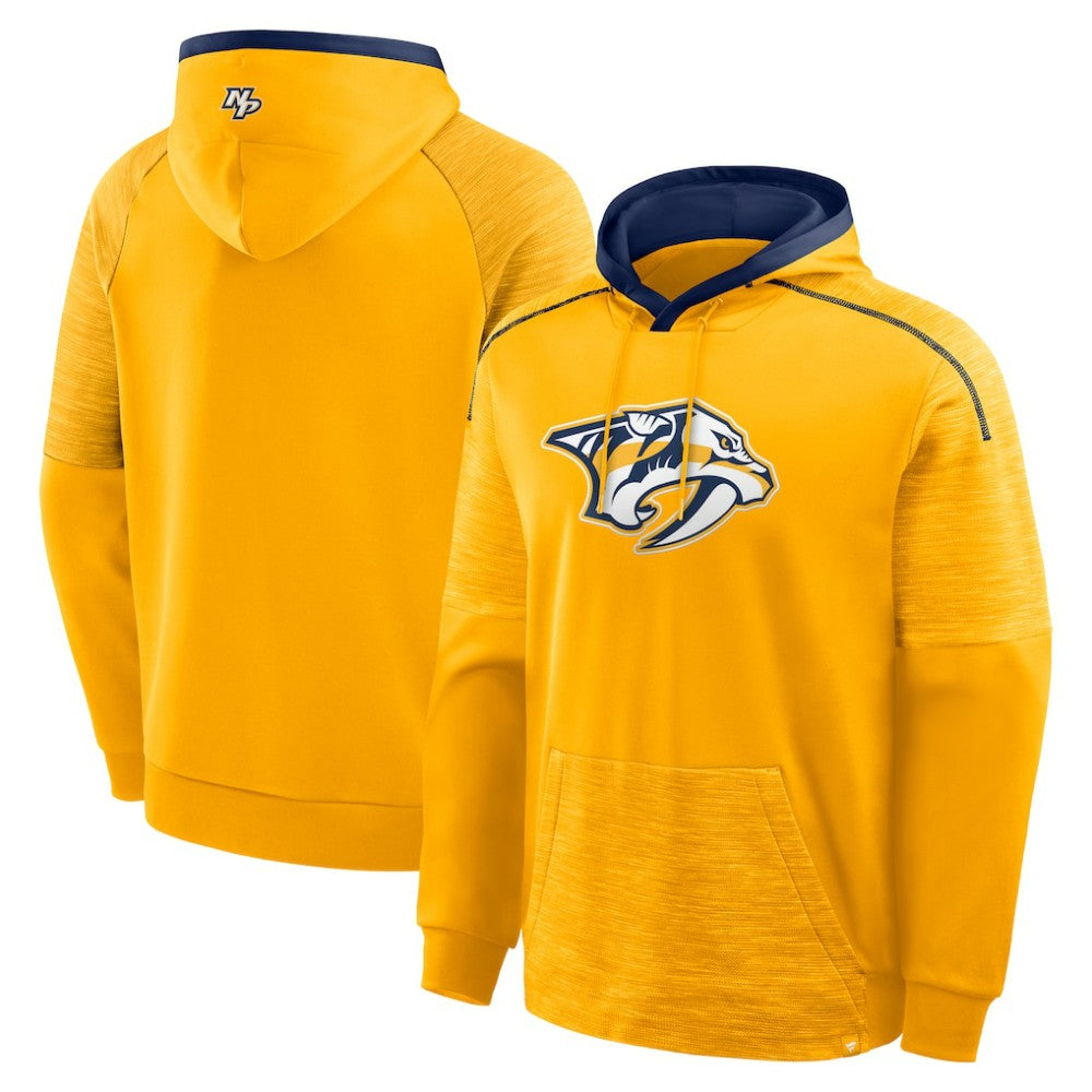 Nashville Predators Fanatics Goaltender Defender Pullover Hoodie - Gold - NHL