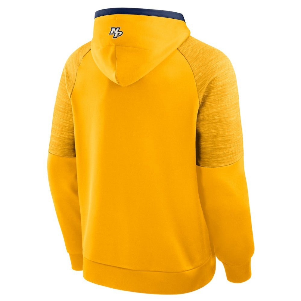 Nashville Predators Fanatics Goaltender Defender Pullover Hoodie - Gold - NHL