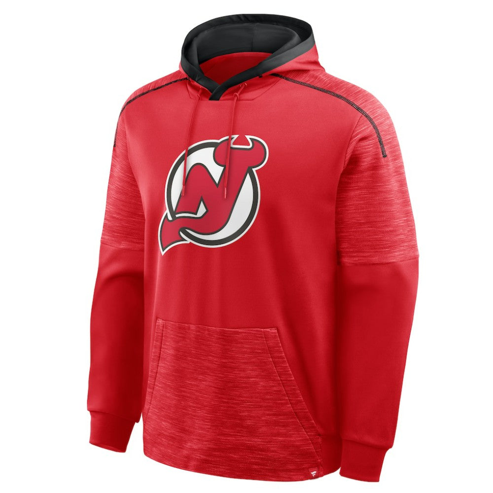 New Jersey Devils Fanatics Goaltender Defender Pullover Hoodie - Red - NHL