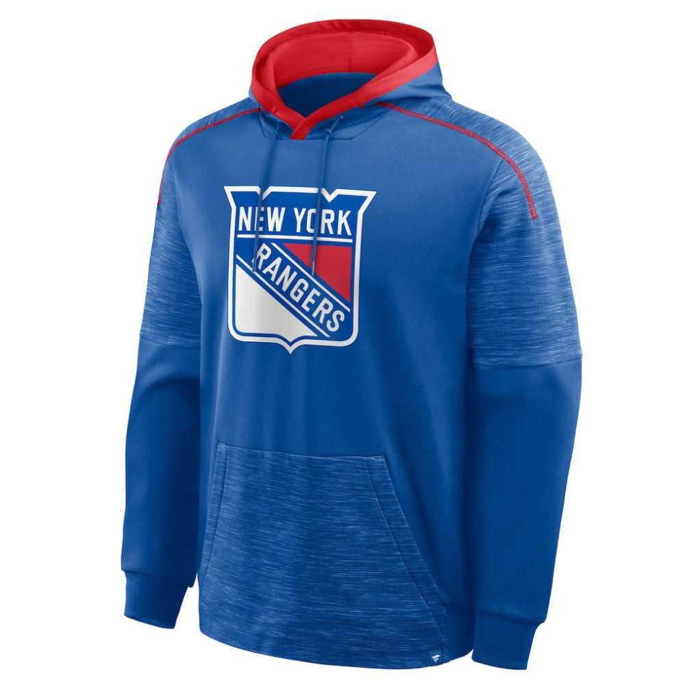 New York Rangers Fanatics Goaltender Defender Pullover Hoodie - Blue - NHL