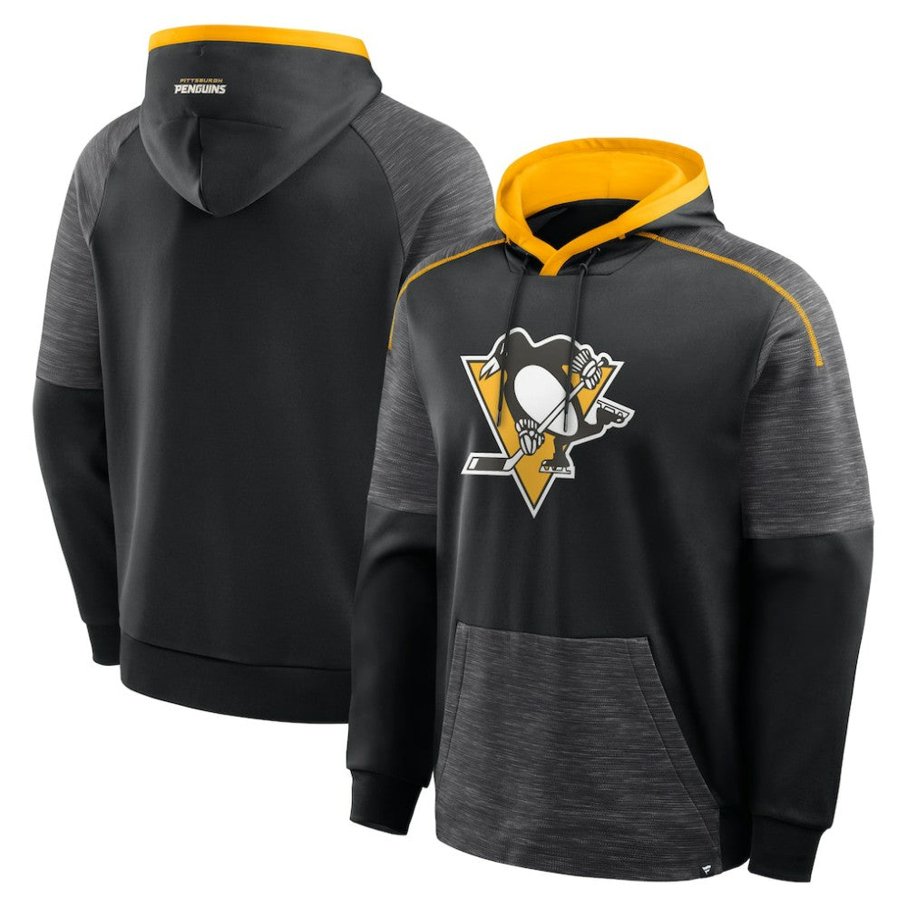 Pittsburgh Penguins Fanatics Goaltender Defender Pullover Hoodie - Black - NHL