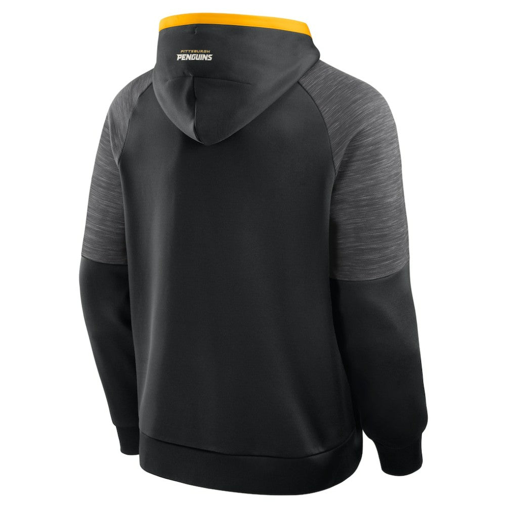 Pittsburgh Penguins Fanatics Goaltender Defender Pullover Hoodie - Black - NHL