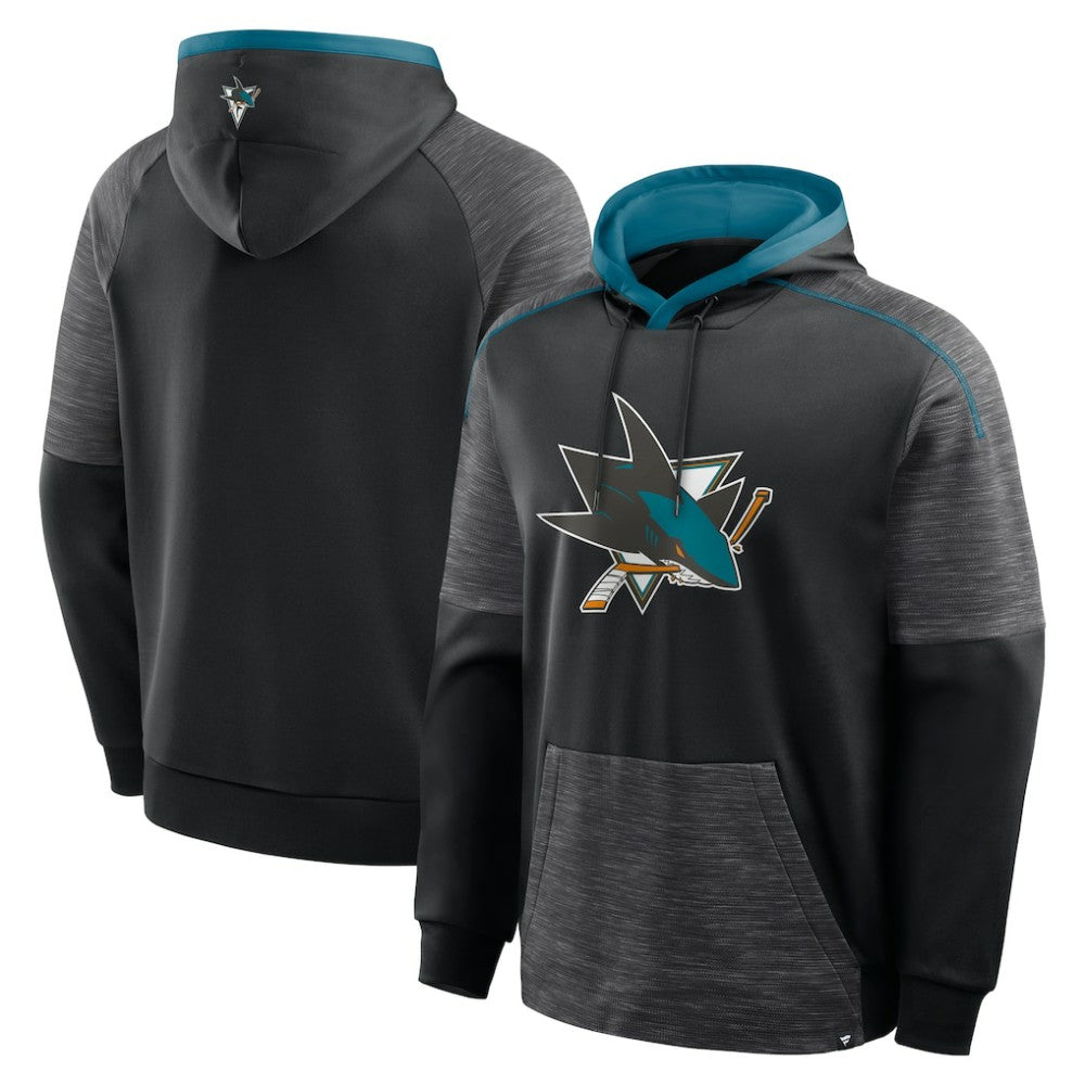 San Jose Sharks Fanatics Goaltender Defender Pullover Hoodie - Black - NHL