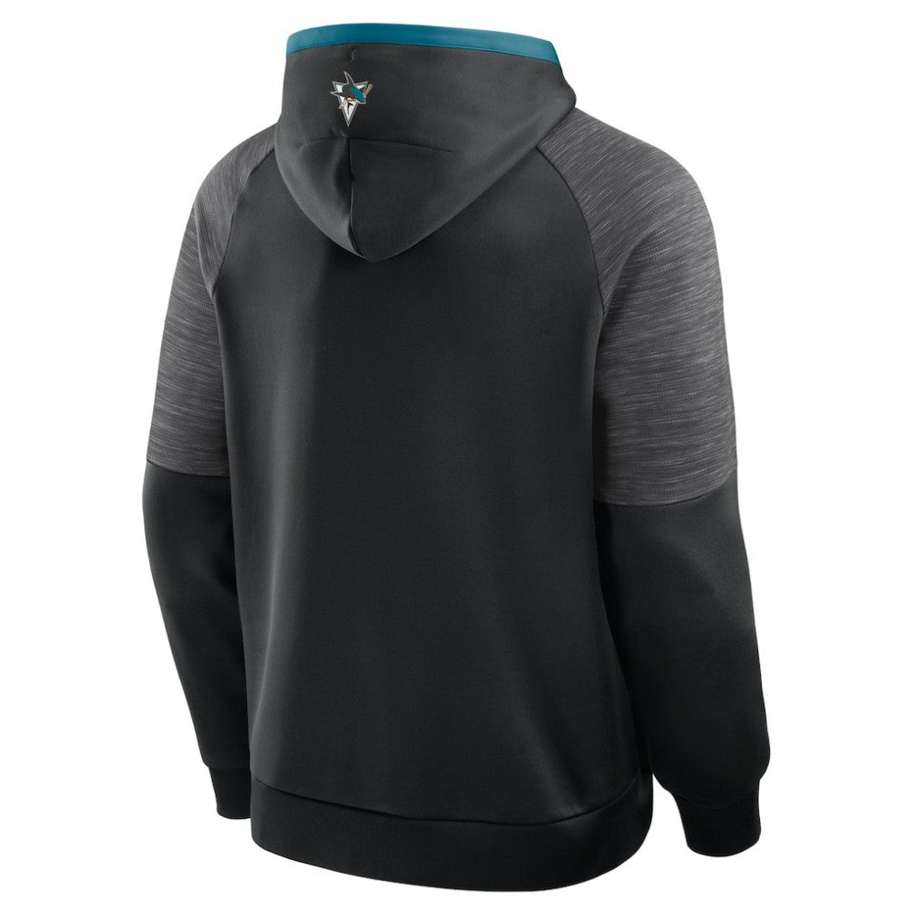 San Jose Sharks Fanatics Goaltender Defender Pullover Hoodie - Black - NHL
