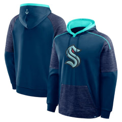 Seattle Kraken Fanatics Goaltender Defender Pullover Hoodie - Deep Sea Blue - NHL