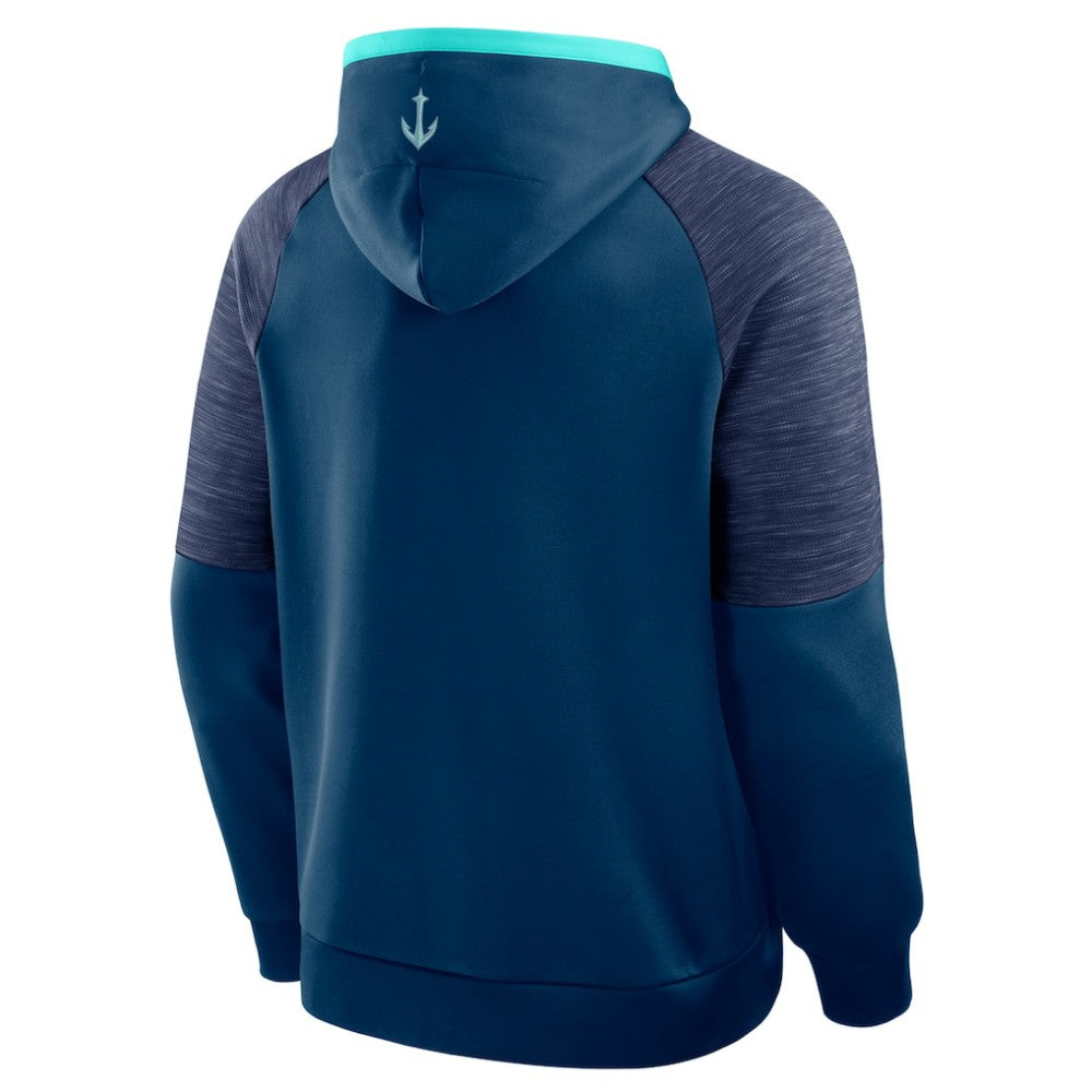 Seattle Kraken Fanatics Goaltender Defender Pullover Hoodie - Deep Sea Blue - NHL