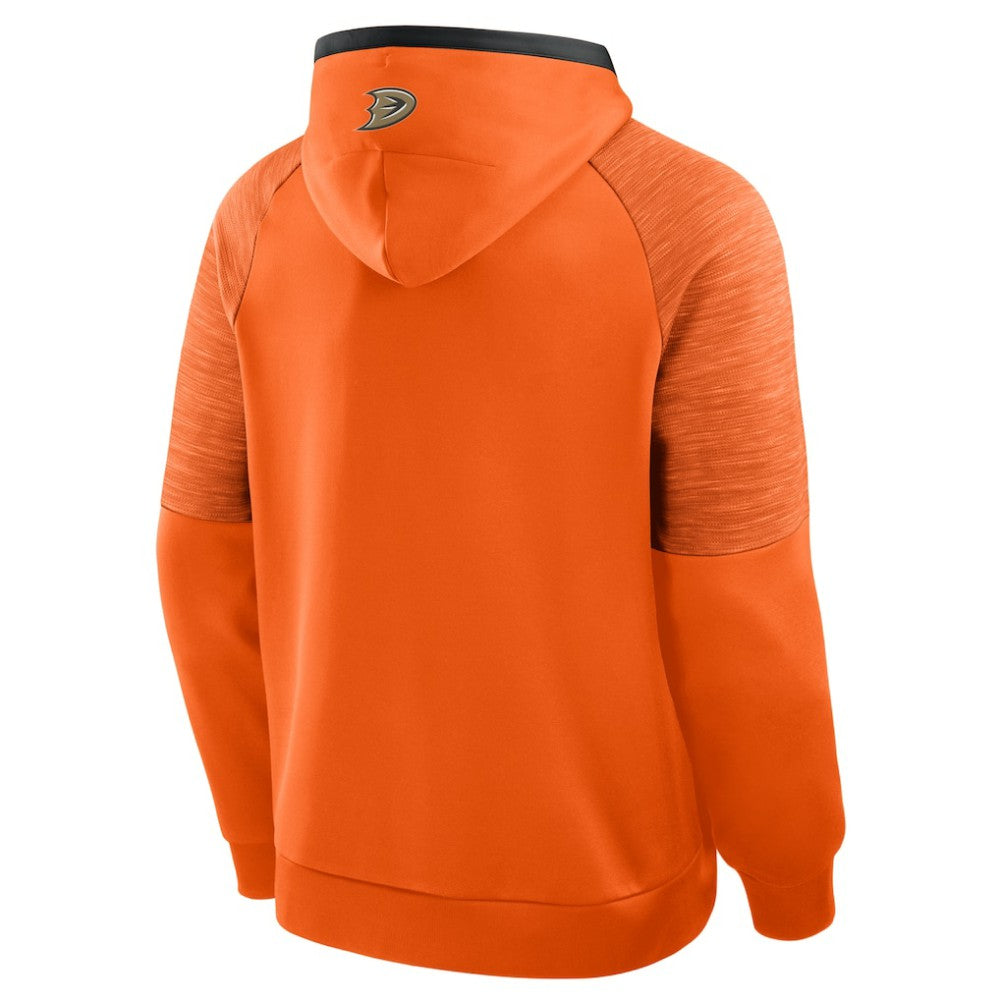 Anaheim Ducks Fanatics Goaltender Defender Pullover Hoodie - Orange - NHL