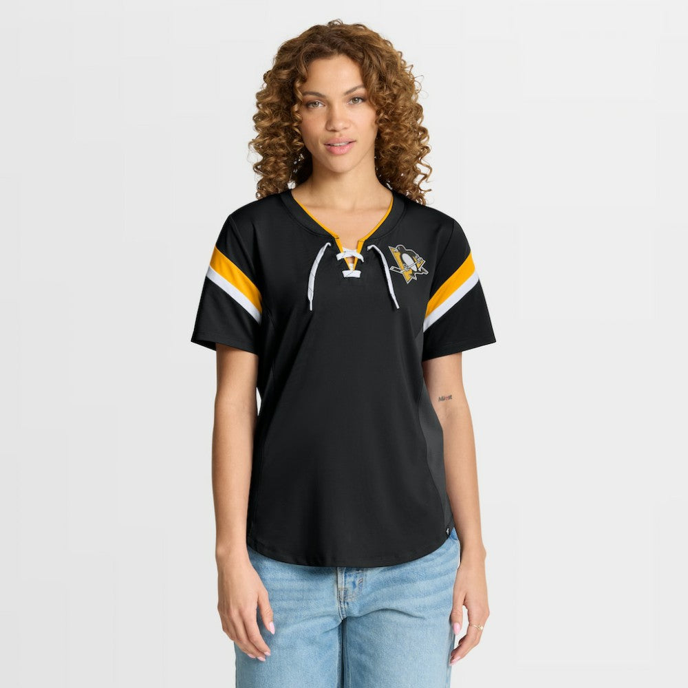 Pittsburgh Penguins Fanatics Women's Offside Athena T-Shirt - Black - NHL