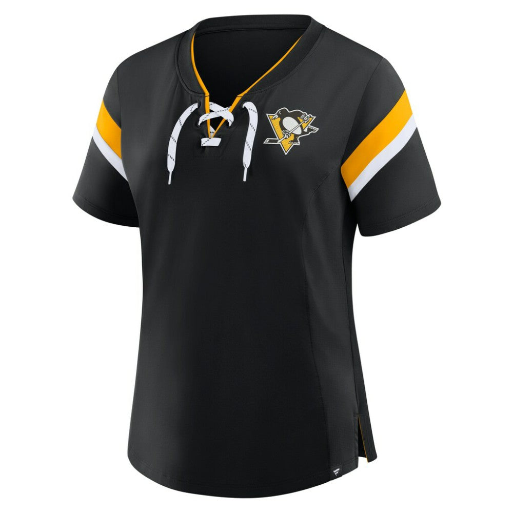 Pittsburgh Penguins Fanatics Women's Offside Athena T-Shirt - Black - NHL