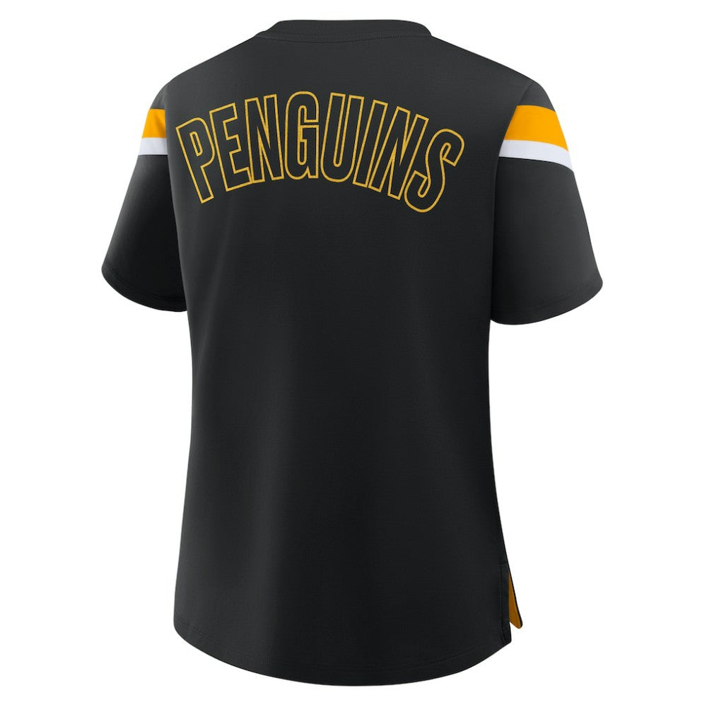 Pittsburgh Penguins Fanatics Women's Offside Athena T-Shirt - Black - NHL