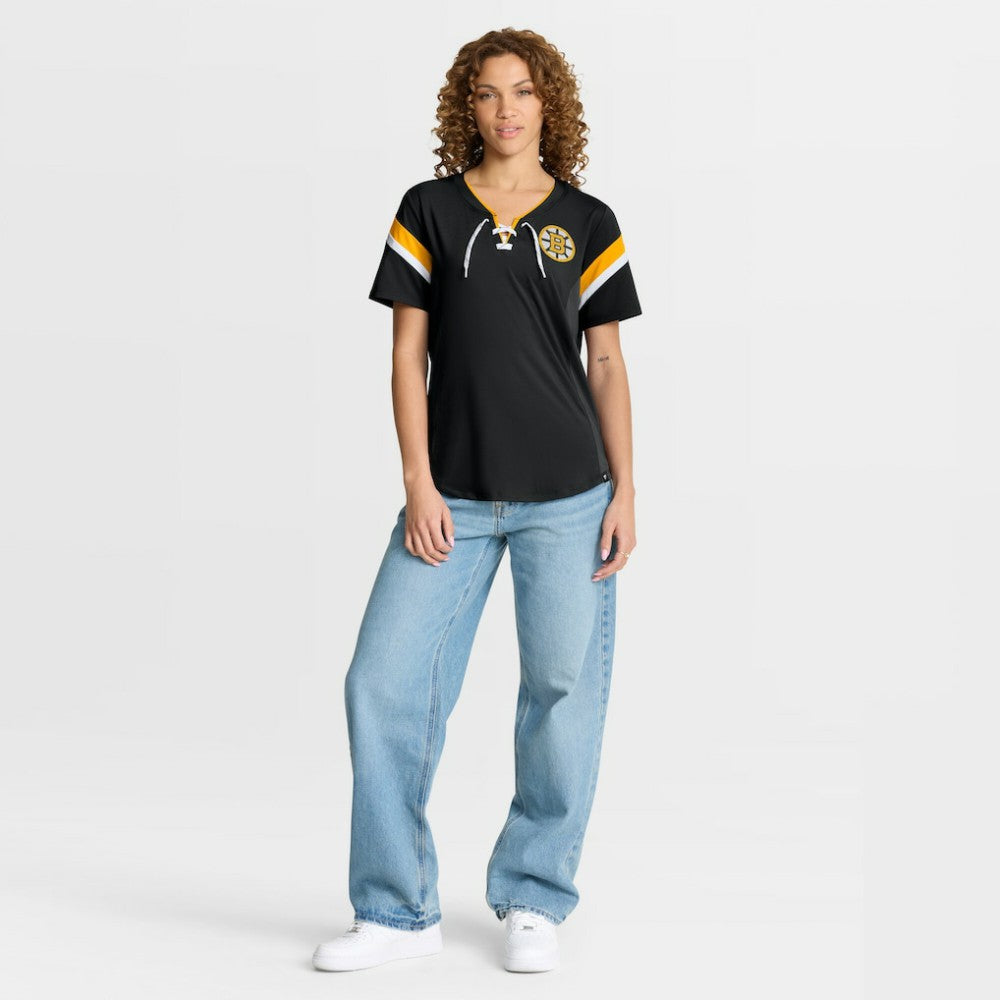 Boston Bruins Fanatics Women's Offside Athena T-Shirt - Black - NHL