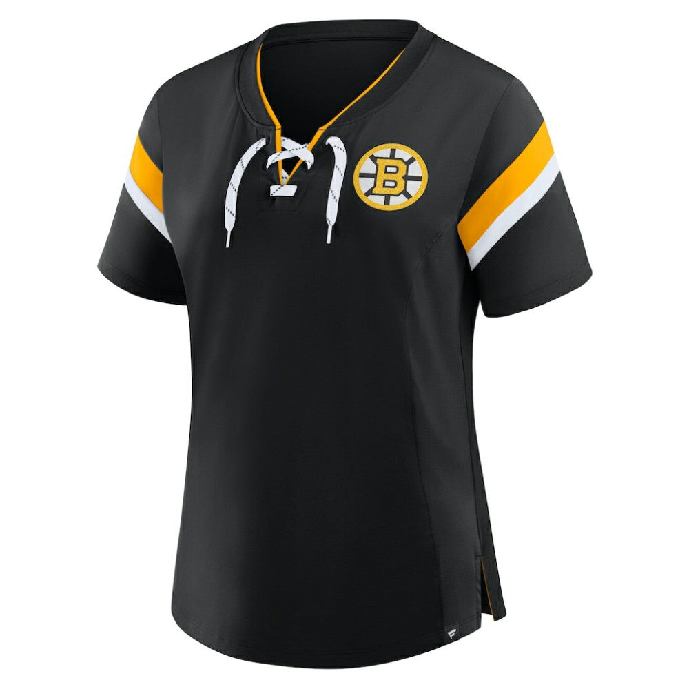 Boston Bruins Fanatics Women's Offside Athena T-Shirt - Black - NHL