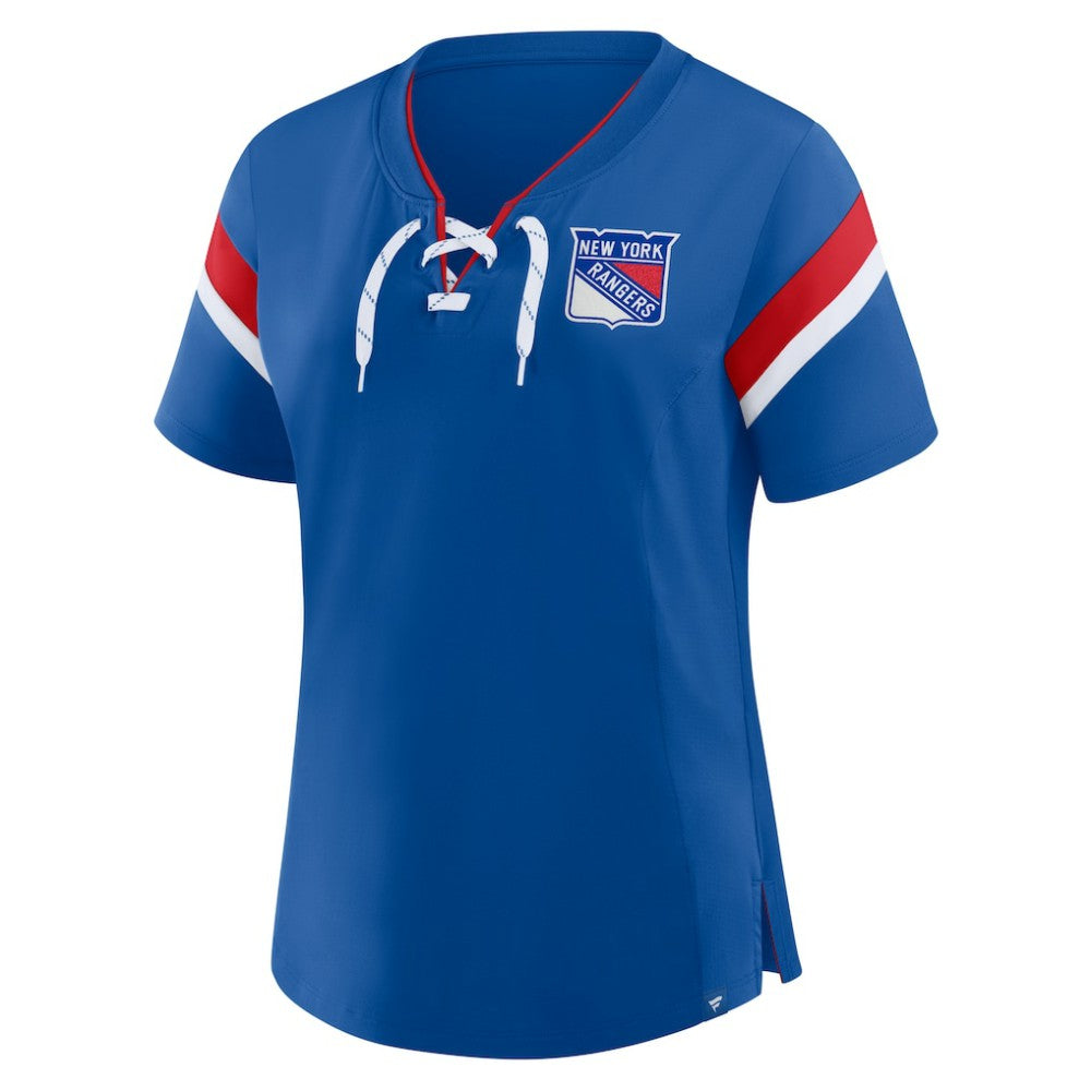 New York Rangers Fanatics Women's Offside Athena T-Shirt - Blue - NHL