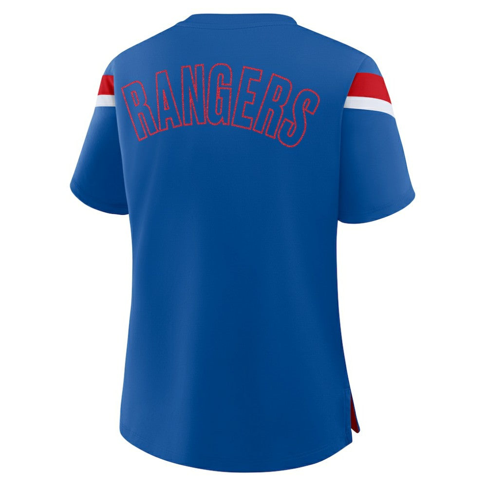 New York Rangers Fanatics Women's Offside Athena T-Shirt - Blue - NHL