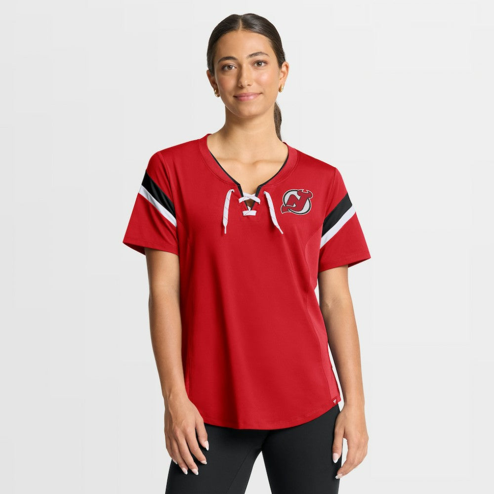 New Jersey Devils Fanatics Women's Offside Athena T-Shirt - Red - NHL